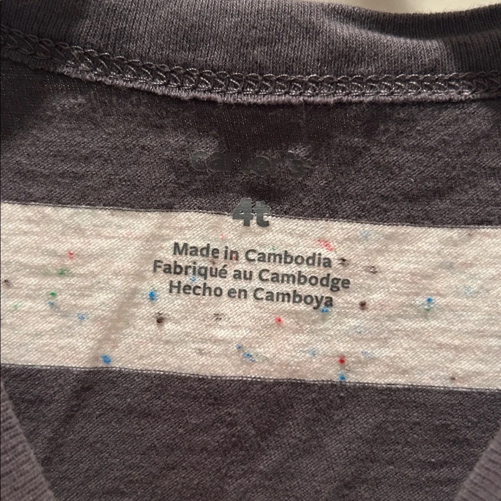 5/$20 Carters Striped Longsleeve Shirt 4T